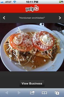 Enchiladas hondurenas