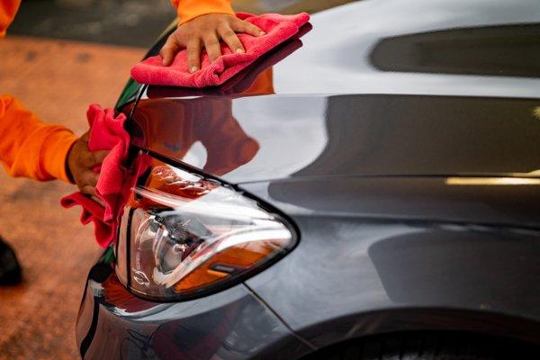 Every vehicle is hand towel dried and inspected before leaving our lot. Everything is backed by our Clean Guarantee!