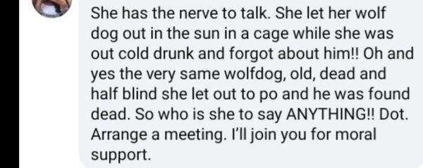 Explain this Ramona.    Let's hear about the numerous animals that have died at your hands.   The cats you didn't care for.