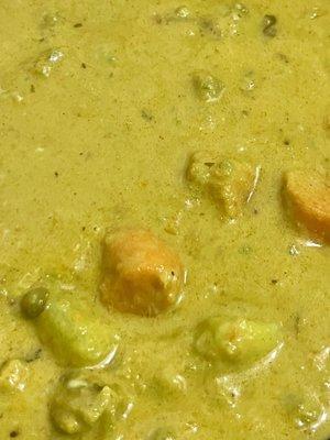 Vegan Green Coconut Vegetable Curry