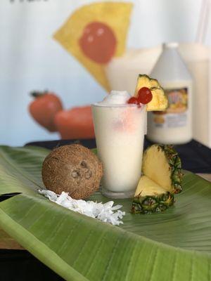 All natural, locally manufactured Piña Colada mix.