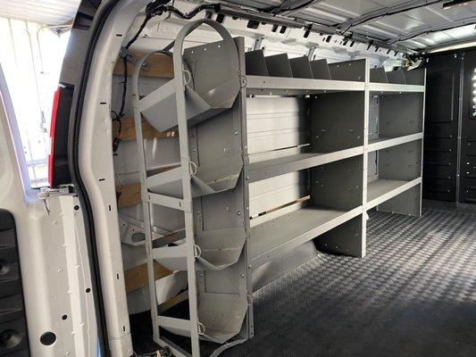 Kargomaster HVAC van interior upfit