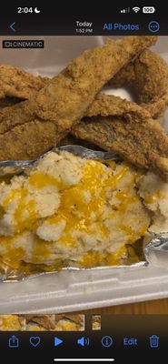 Whiting Fish cheese grits