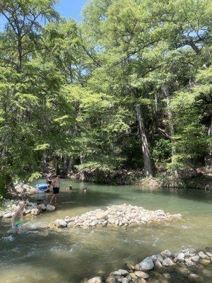 River access on the "private property"