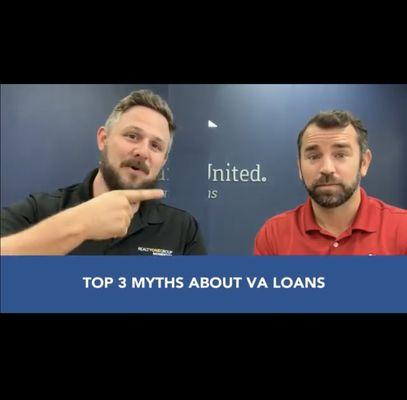 Top 3 VA loan myths! Check out the YouTube Channel /UC5vhCVscjxHm85wEizO2Qjg