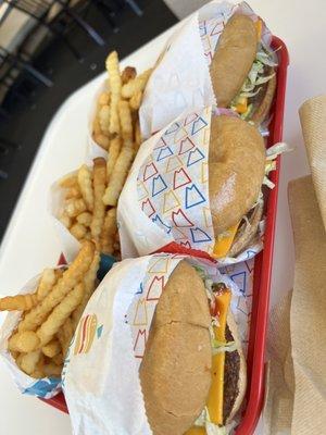 3 Vegan Deluxe with 3 Fries