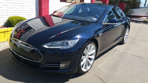 Tesla Model S polymer paint sealant