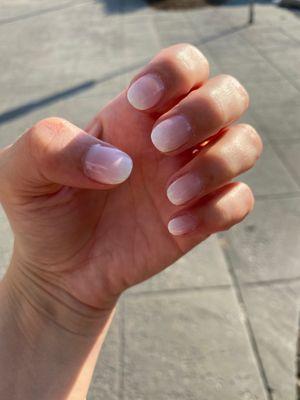 Ombré French Gel manicure!