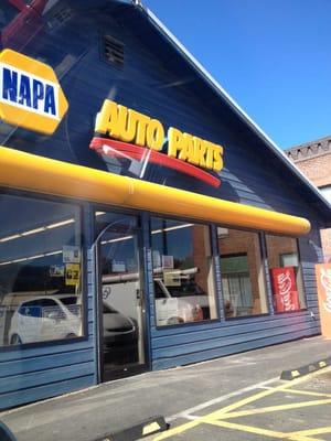 Napa Auto Parts, Cle Ulm.  Right adjacent to the railroad tracks.