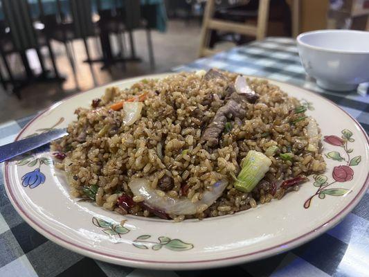 Cashew Fried Rice with beef