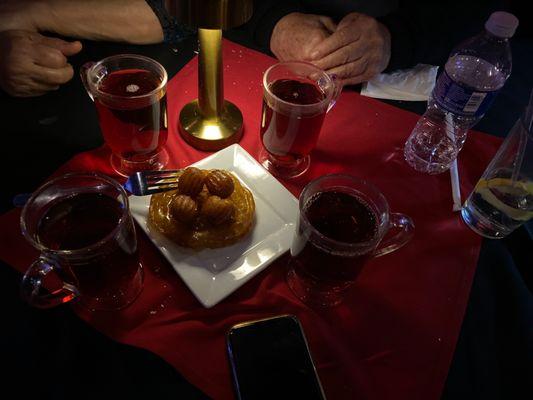 Persian tea and zolbia bameh