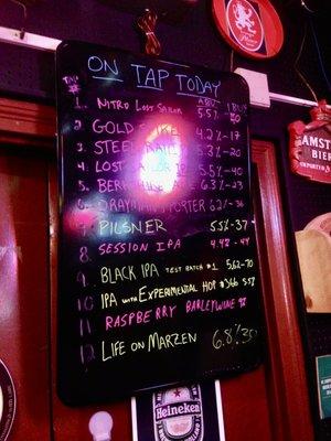 What's on tap?