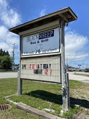 Sign at the road