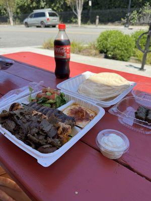 Combo plate and grape leaves...so good!!!