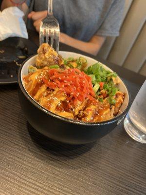 Chicken Karage bowl