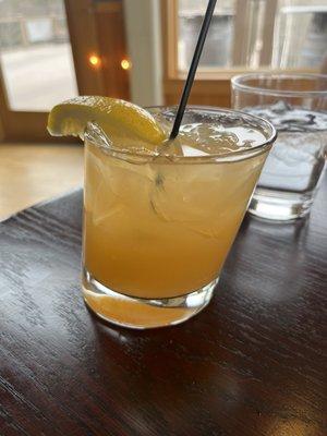 Spicy bees knees cocktail