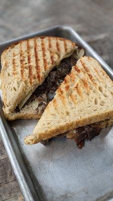 Mushroom and caramelized onion panini