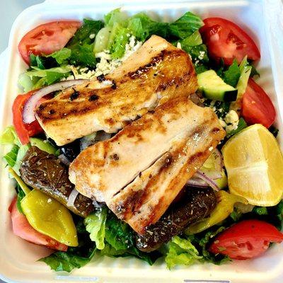 Mahi Mahi greek salad