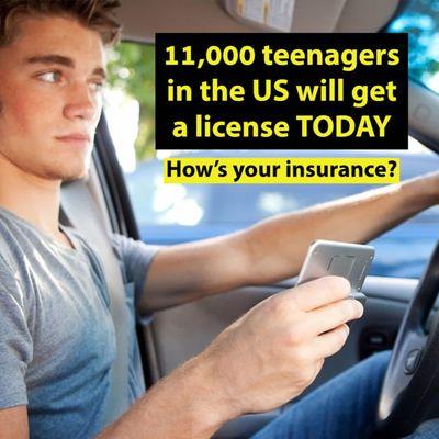 We can help you get your teenager insured!