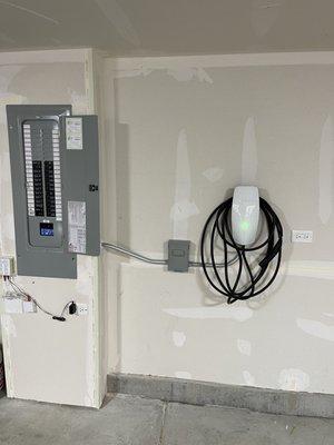 EV electric car charger installation by local electrician from Mount Prospect