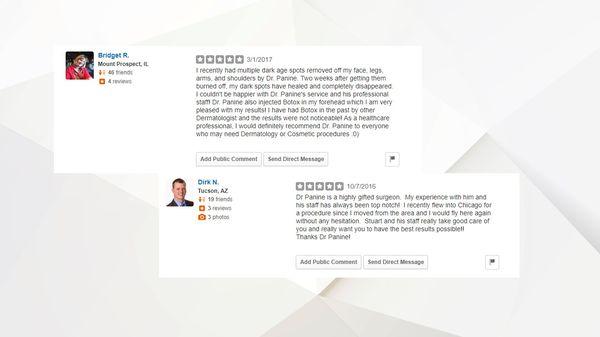 Reviews of Dr. Panine - Dermatologist