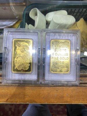 10oz and 5oz gold bars