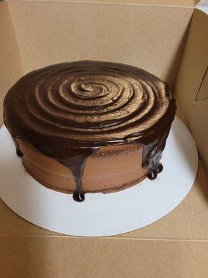 Chocolate ganche cake