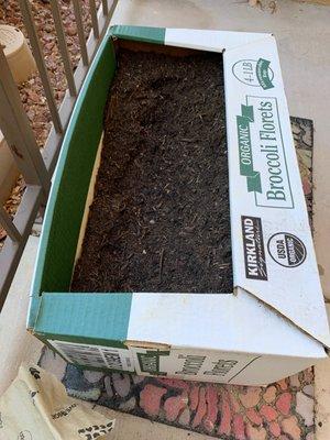 Free compost in Costco box