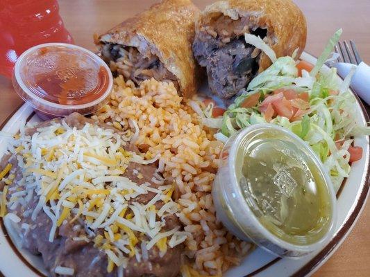 Beef chimichanga