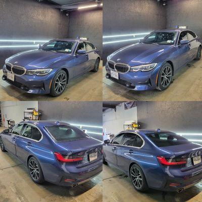 Bmw 330i Full Ceramic 35% Tint Sides and Rear.