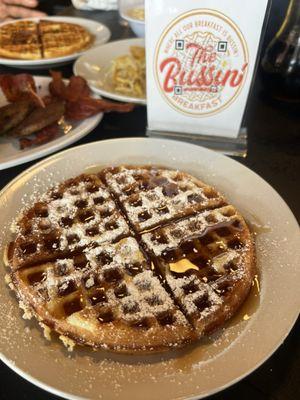 Funnel cake waffle