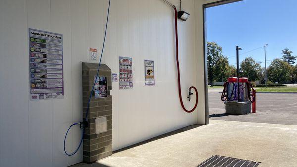 Self serve car wash bays