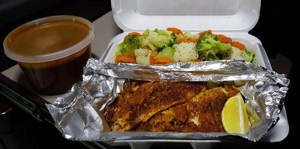 Blackened Cajun Catfish...Outstanding