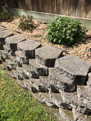 Retaining Wall Flower Bed