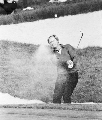 Jack Nicklaus out of the trap. US Open 1987