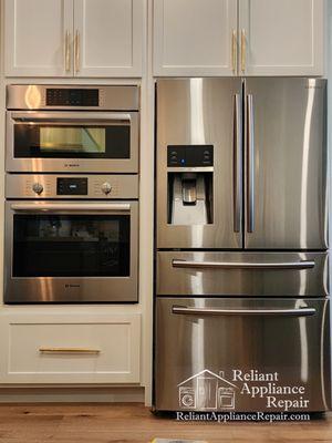 Refrigerator, freezer and wine cooler repair in Houston, Oven repair, Ice maker, Dishwasher repair, Dryer repair, Range and cooktop repair.