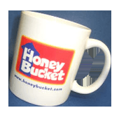 Some of you may be too timid for a toilet shaped mug so this one's for you. Honey Bucket is a Sponsor of A Day On The Water 2