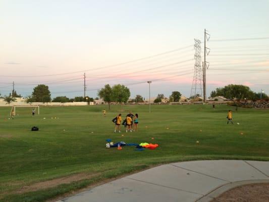 Soccer fields