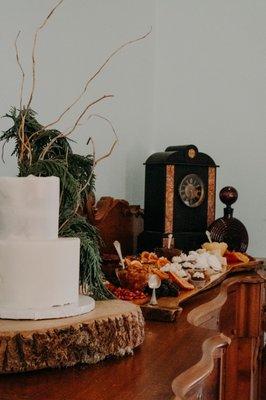 Sweet Charcuterie and tiered cake