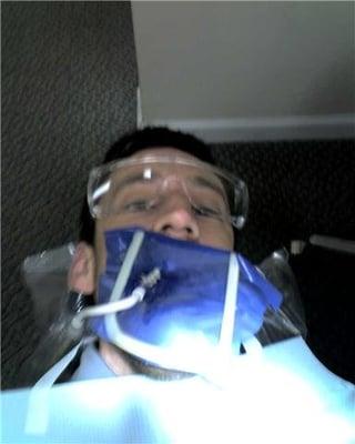 This is me getting awesome dental work done at Dr. Ho's!!!!