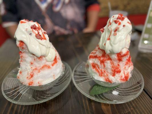 Shave Ice with strawberry goodness