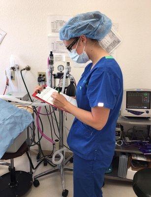 During surgery, our Licensed Veterinary Technicians closely monitor your pet's vital signs.