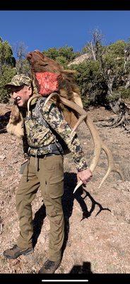 Packing out New Mexico bull elk