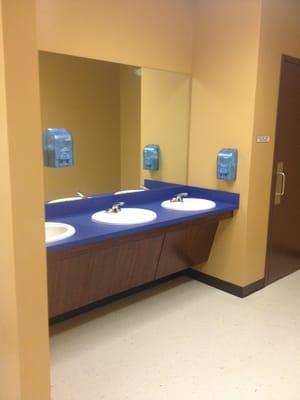 Restrooms clean!