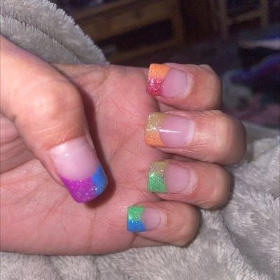 2 weeks after I'm still Loving this!  Beautiful rainbow acrylics!