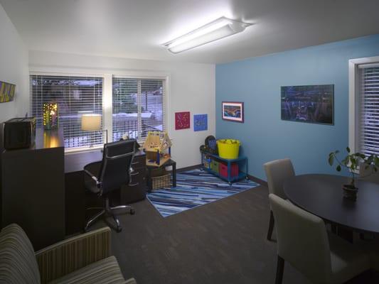 An example of our inviting therapist offices.