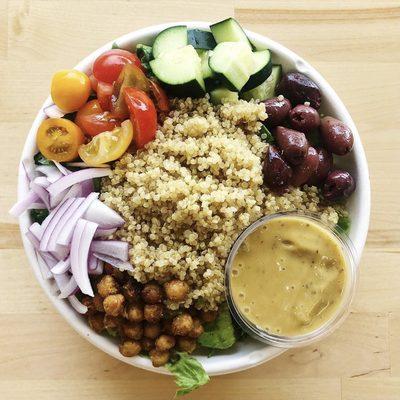 Nourish Bowls like this one are available Monday through Friday from 11 am to 2 pm. Find the daily special on our social media pages.