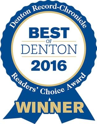 Voted Best Chiropractor in Denton 2016 by the Denton Record-Chronicle Readers Choice