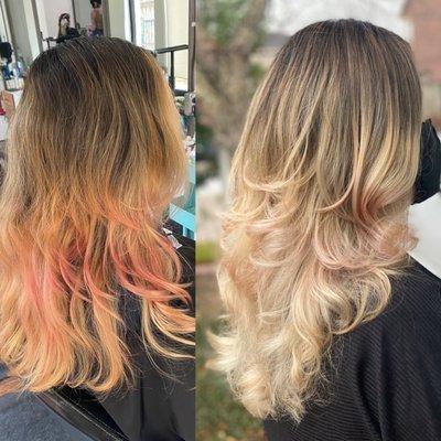 Color correction (one session) and cut by Sharon. @sharondoesmyhair on Instagram