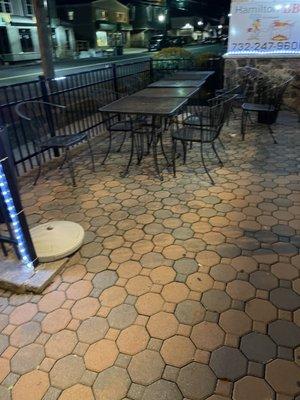 Outside seating